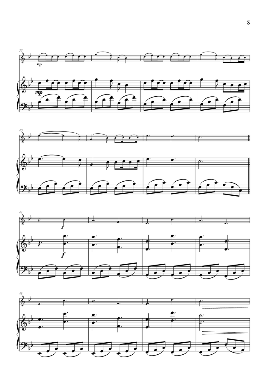 A Thousand Years Violin Solo scores gallery preview page 3