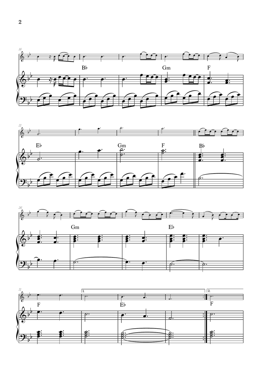 A Thousand Years Violin Solo scores gallery preview page 2