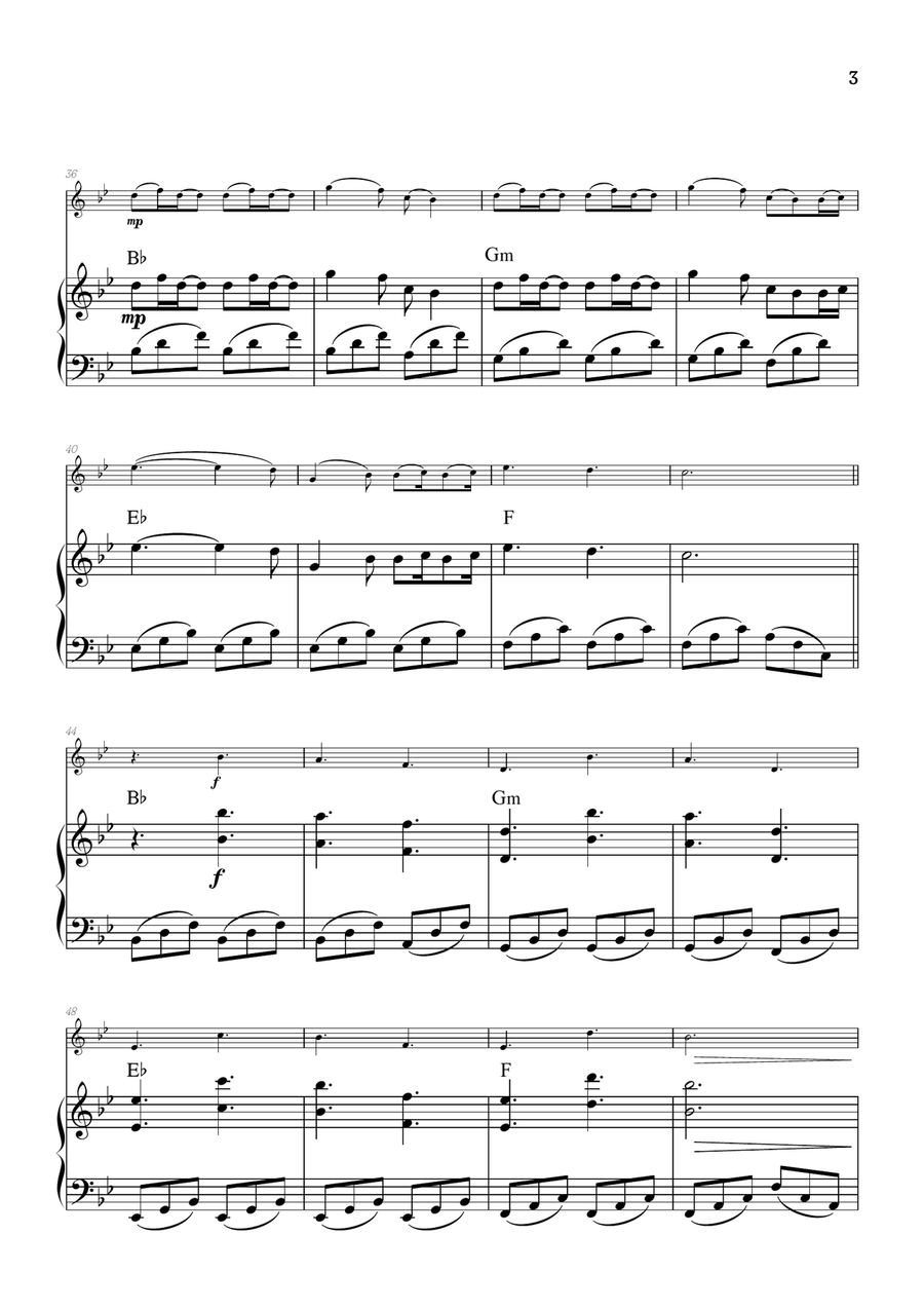 A Thousand Years Piano scores gallery preview page 3