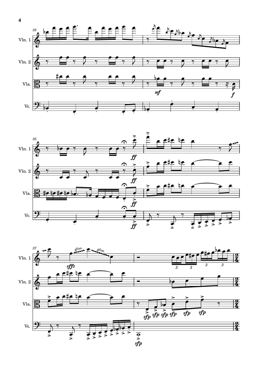 Welcome To Scrubbit's Welcome To Scrubbit's String Quartet scores gallery preview page 4