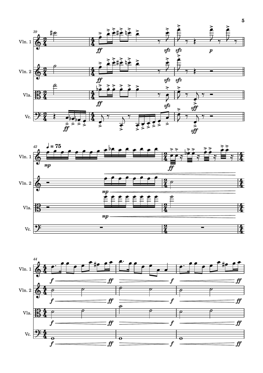 Welcome To Scrubbit's Welcome To Scrubbit's String Quartet scores gallery preview page 5