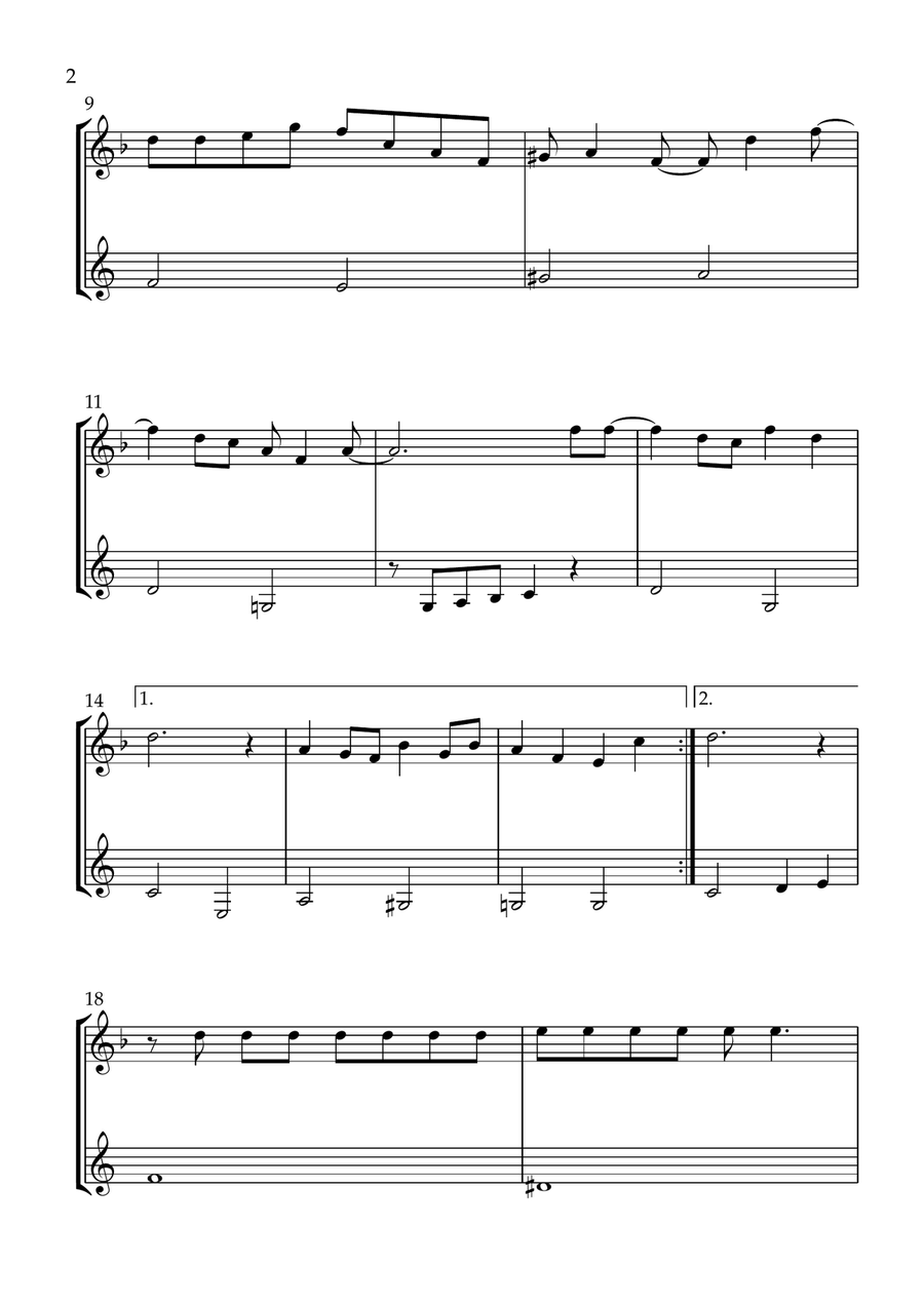 You've Got A Friend In Me Woodwind Duet scores gallery preview page 2