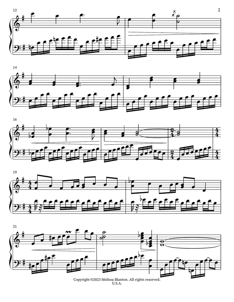 Three Pieces for Worship: Piano Solos in an Improvisational Style Piano Solo scores gallery preview page 2