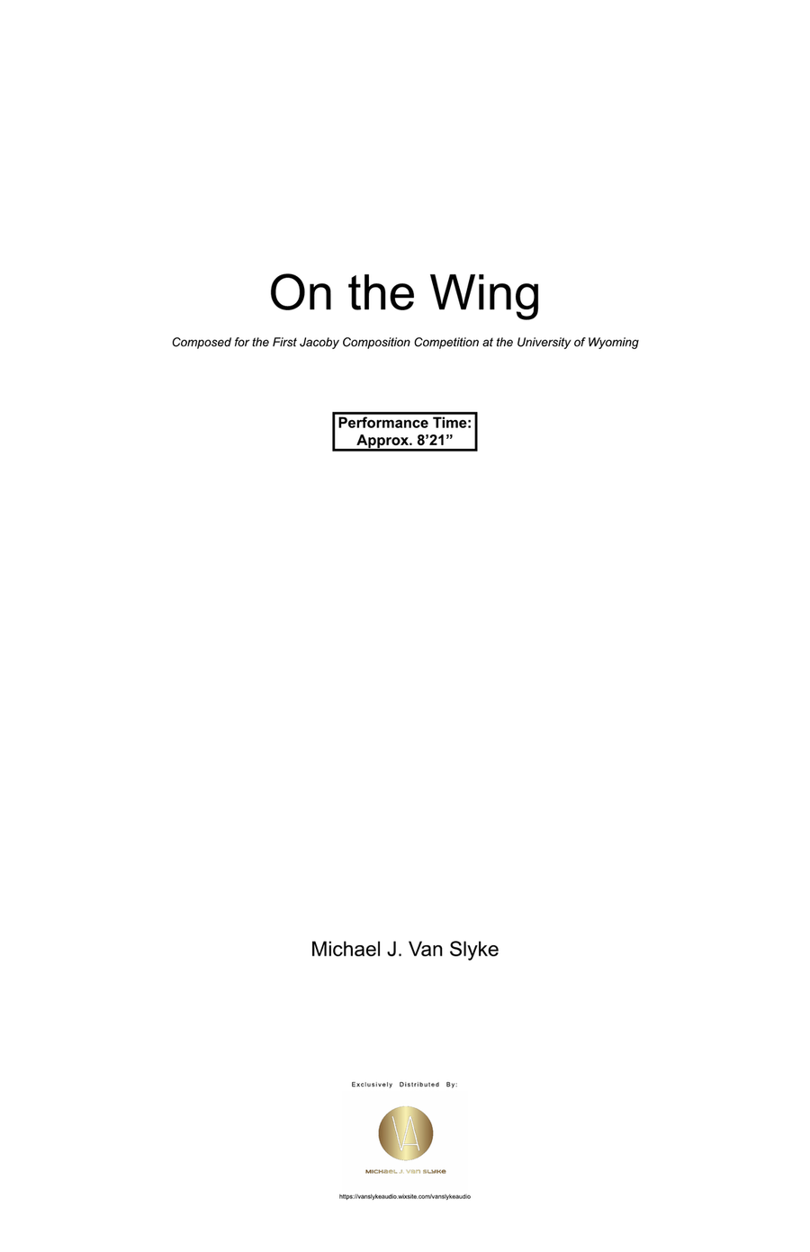 On the Wing - Score & Parts Full Orchestra scores gallery preview page 3