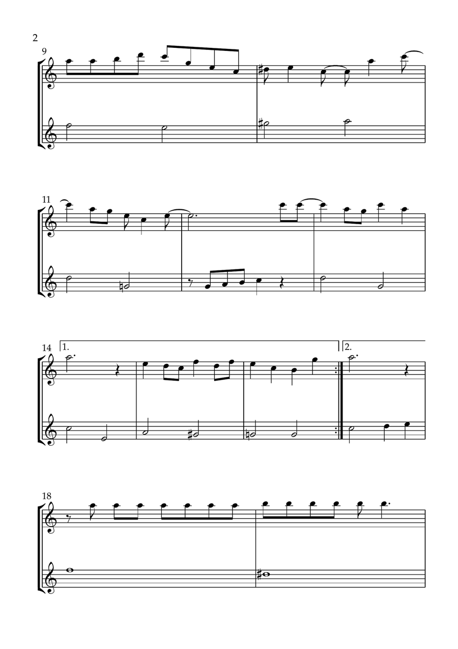 You've Got A Friend In Me Trumpet Duet scores gallery preview page 2