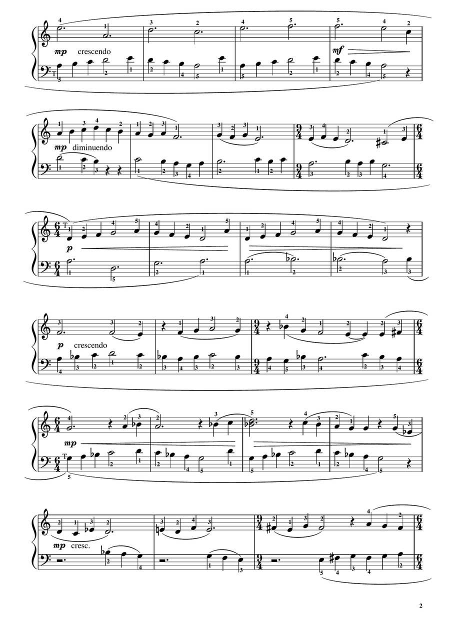 Invention in E Minor Op.1 No.31 by N. D. Cirovic Piano Method scores gallery preview page 2