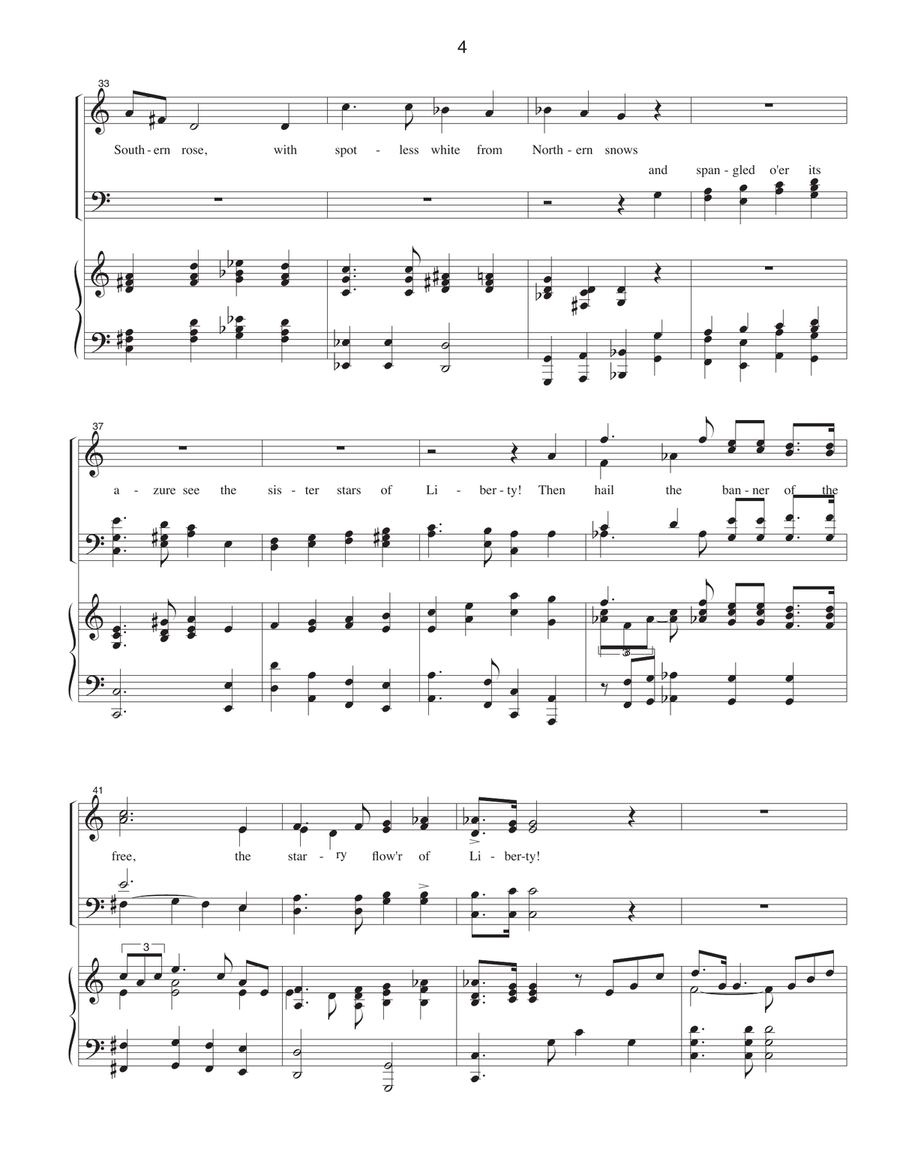 The Flower Of Music The Flower Of Music 4-Part scores gallery preview page 4