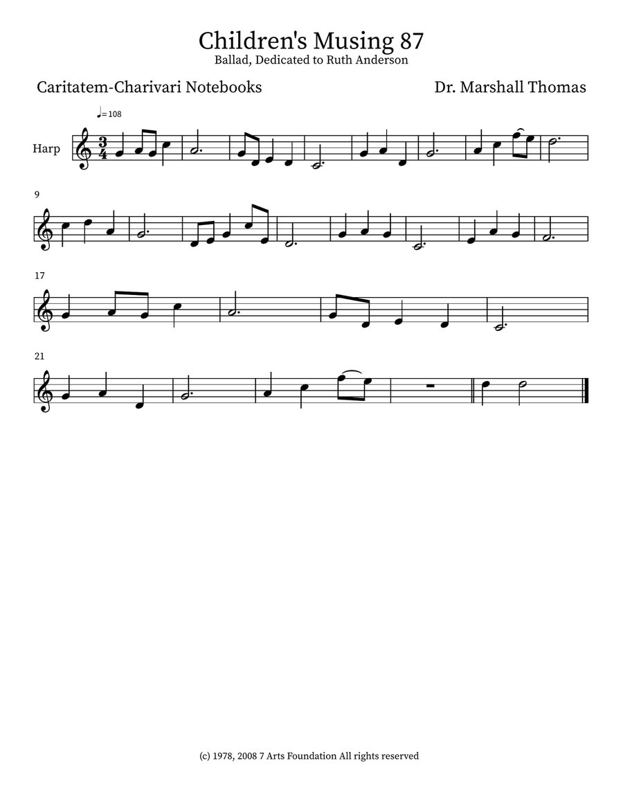 Children's Musing 87 Children's Musing 87 Small Ensemble scores gallery preview page 3