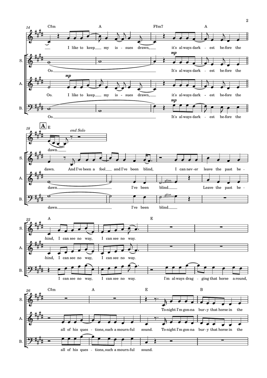 Shake It Out 3-Part scores gallery preview page 2