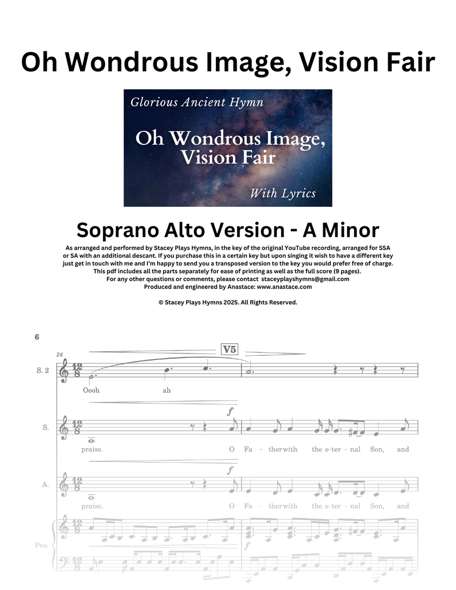 Oh Wondrous Image, Vision Fair - SA [A Minor] SA scores gallery preview page 1