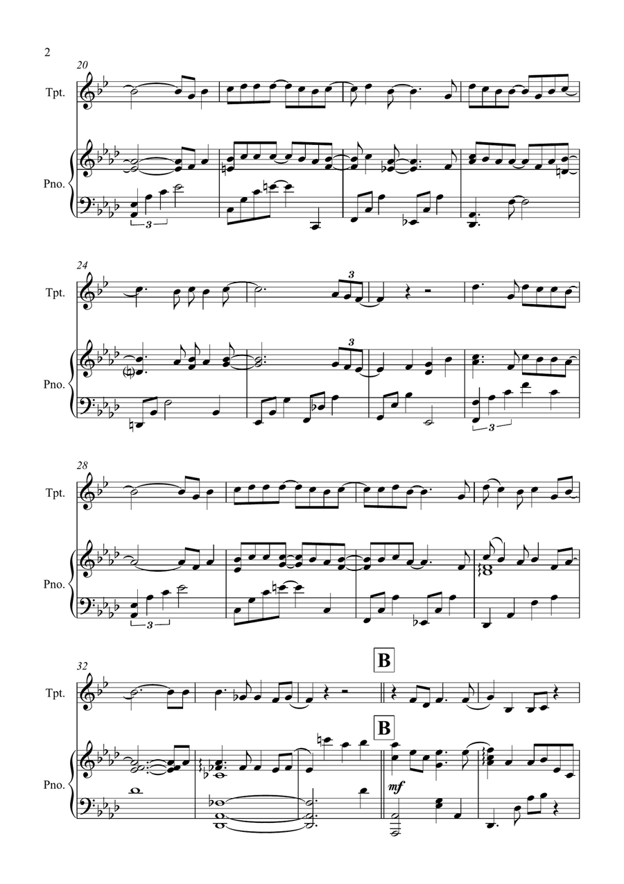 Half The World Away Half The World Away Trumpet Solo scores gallery preview page 2