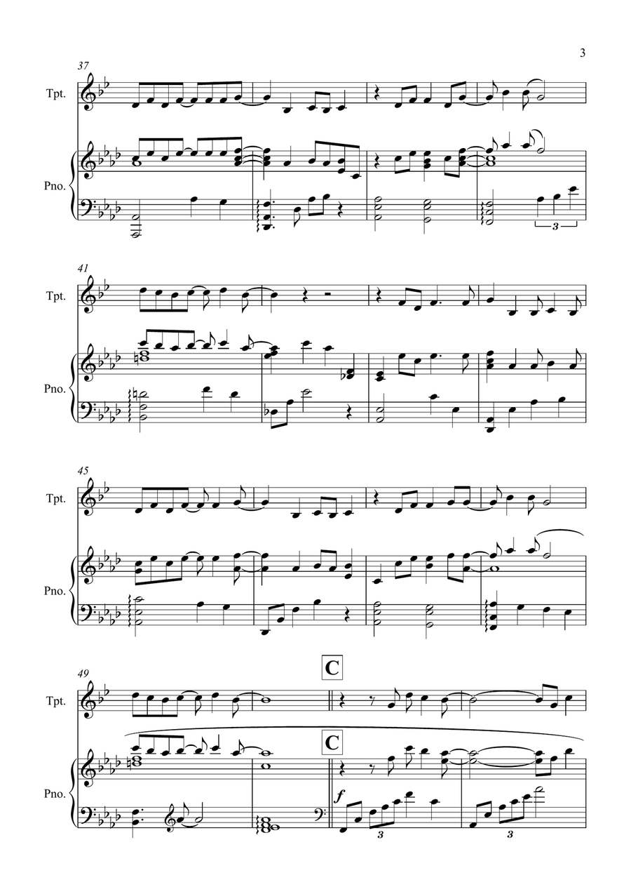 Half The World Away Half The World Away Trumpet Solo scores gallery preview page 3