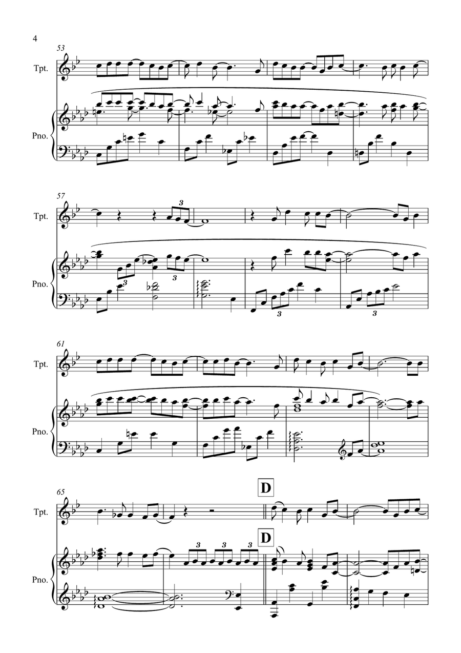 Half The World Away Half The World Away Trumpet Solo scores gallery preview page 4
