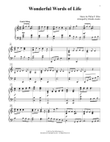 Wonderful Words Of Life (arr. Glenda Austin)