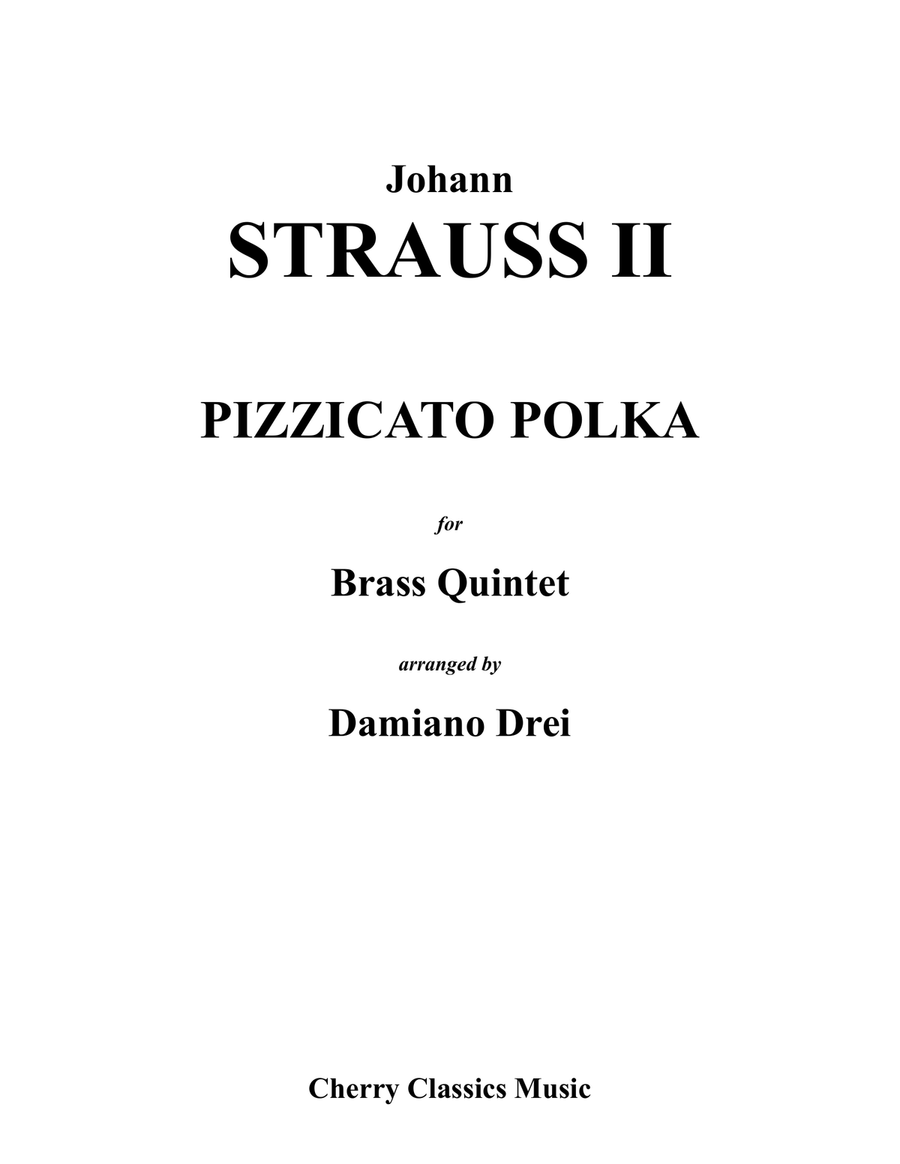 Pizzicato Polka for Brass Quintet Brass Quintet scores gallery preview page 1