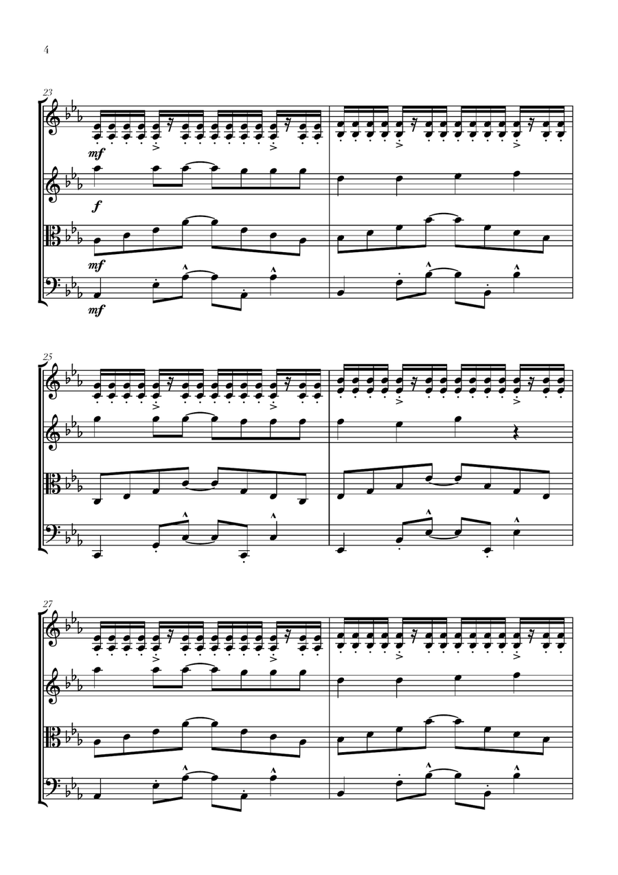 Apt. Apt. String Quartet scores gallery preview page 4