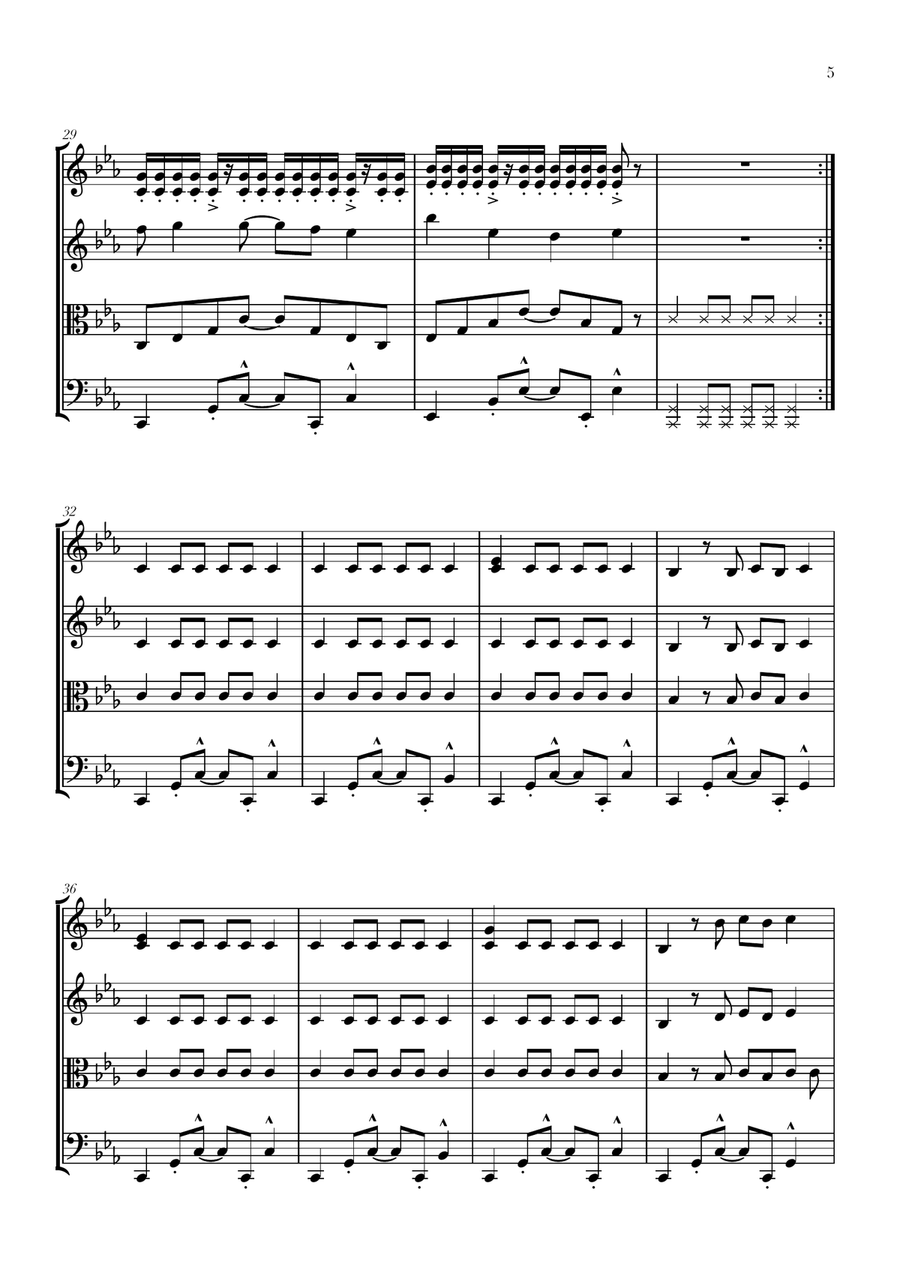 Apt. Apt. String Quartet scores gallery preview page 5