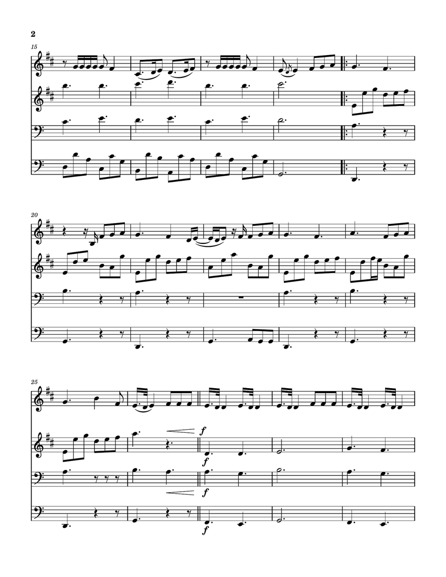 Calling On Heaven Calling On Heaven Brass Quartet scores gallery preview page 3