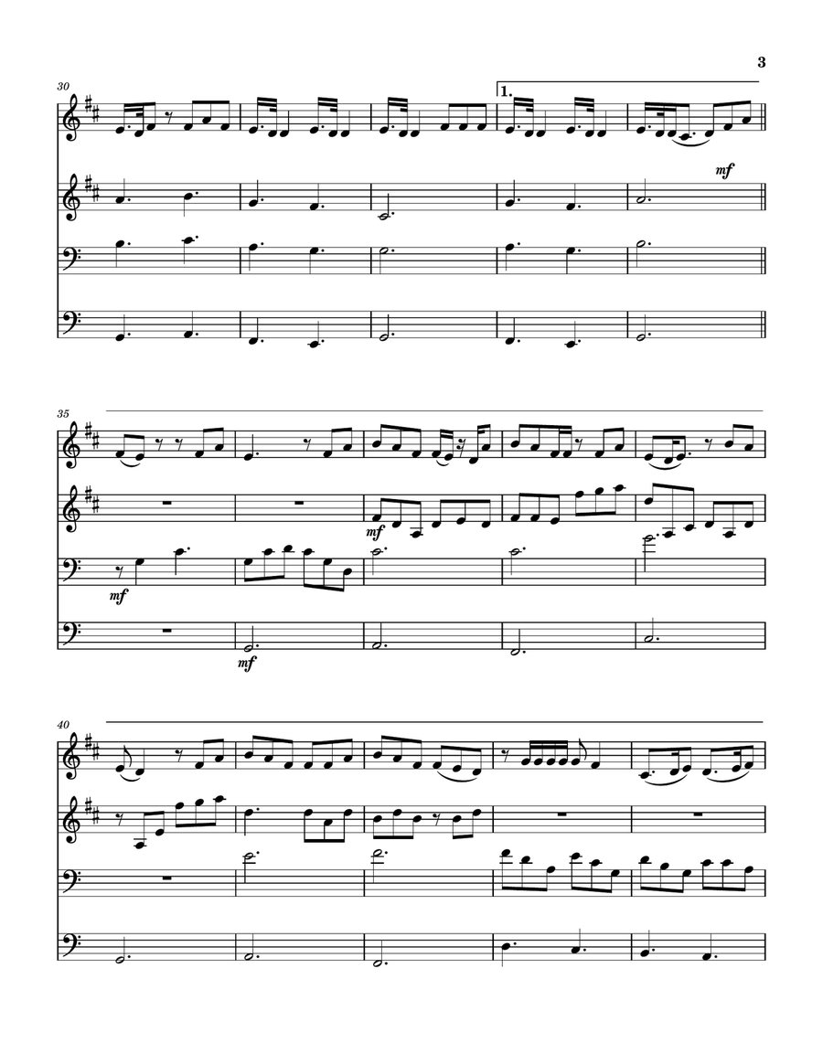 Calling On Heaven Calling On Heaven Brass Quartet scores gallery preview page 4