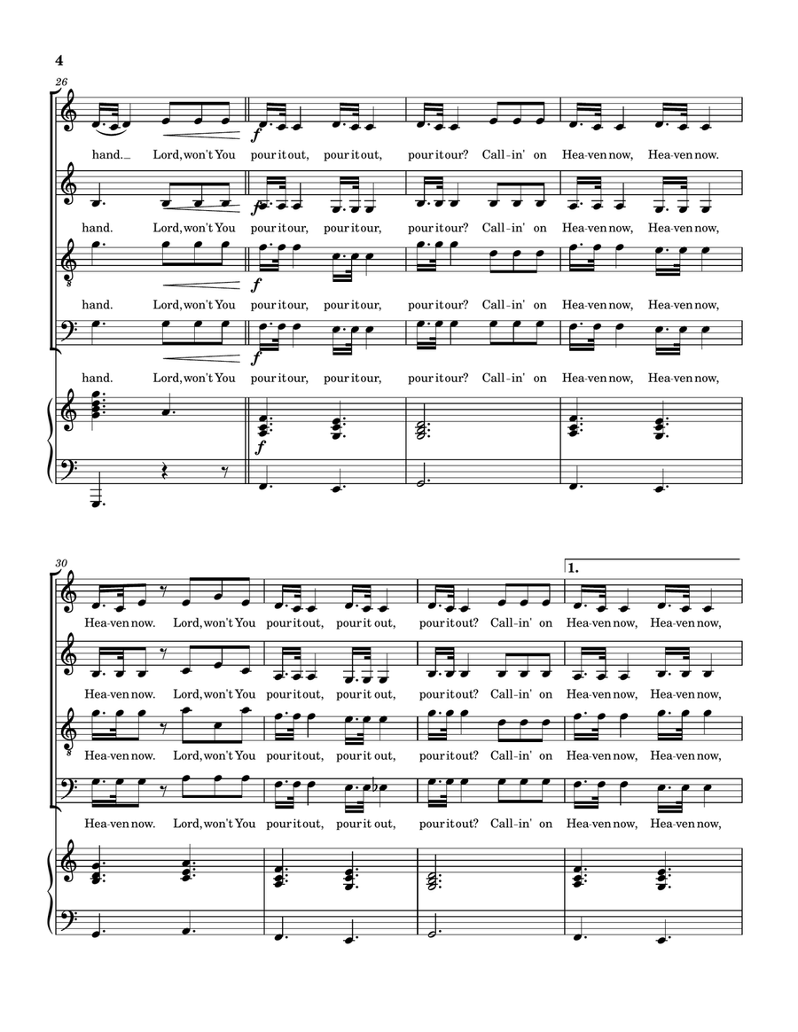 Calling On Heaven Calling On Heaven 4-Part scores gallery preview page 5