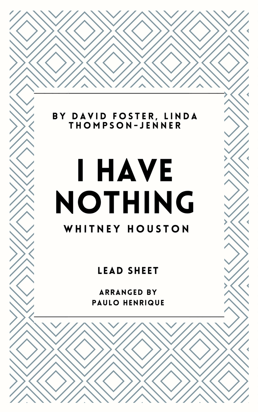 I Have Nothing I Have Nothing Chamber Music scores gallery preview page 1