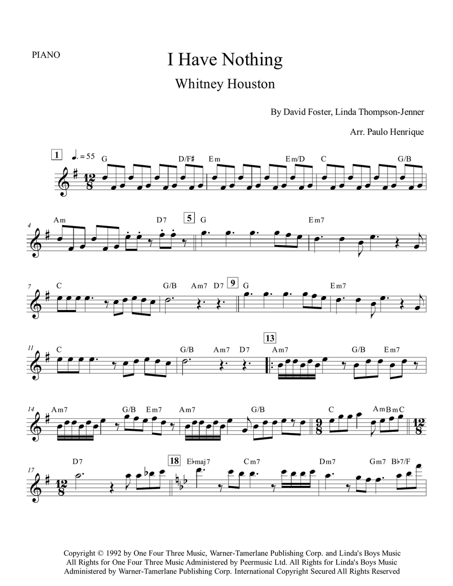 I Have Nothing I Have Nothing Chamber Music scores gallery preview page 2