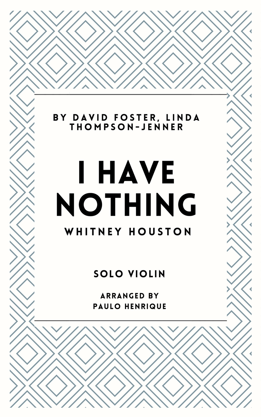 I Have Nothing I Have Nothing Chamber Music scores gallery preview page 1