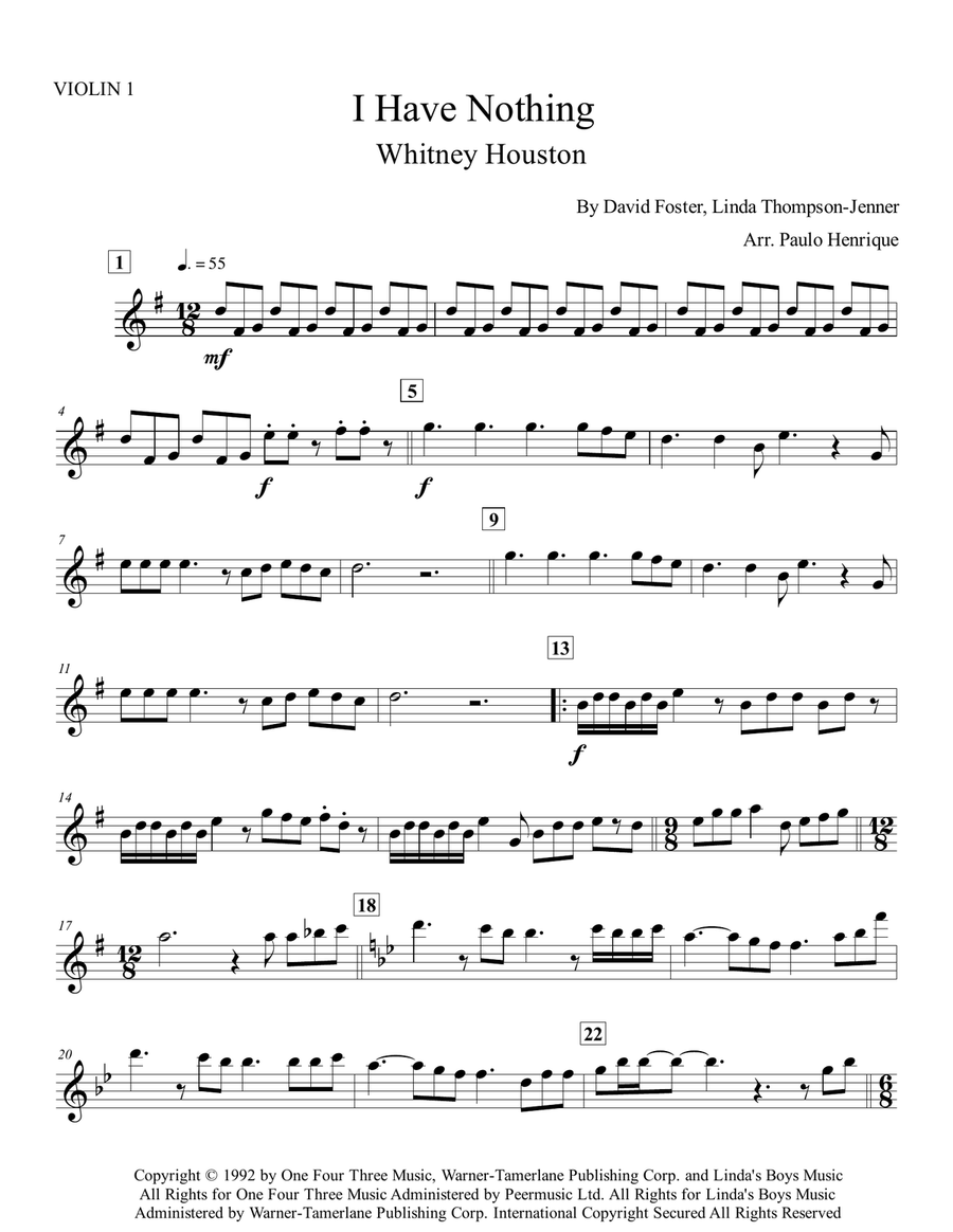 I Have Nothing I Have Nothing Chamber Music scores gallery preview page 2