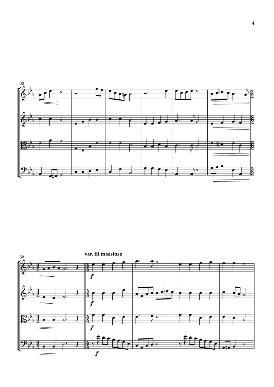 Go to Dark Gethsemane Go to Dark Gethsemane String Quartet scores gallery preview page 5