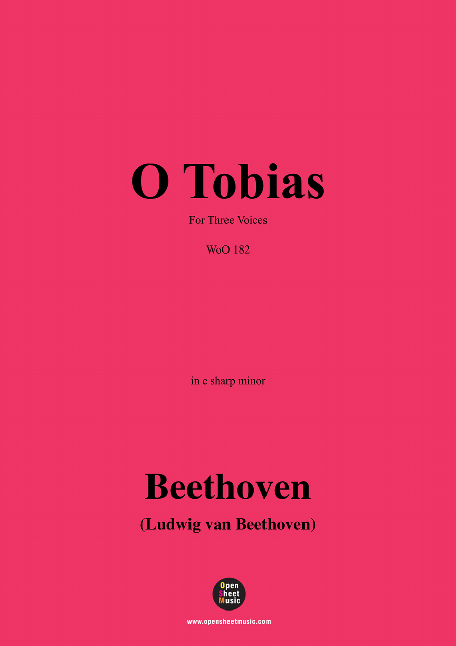 Beethoven-O Tobias,WoO 182,in c sharp minor Piano, Vocal scores gallery preview page 1