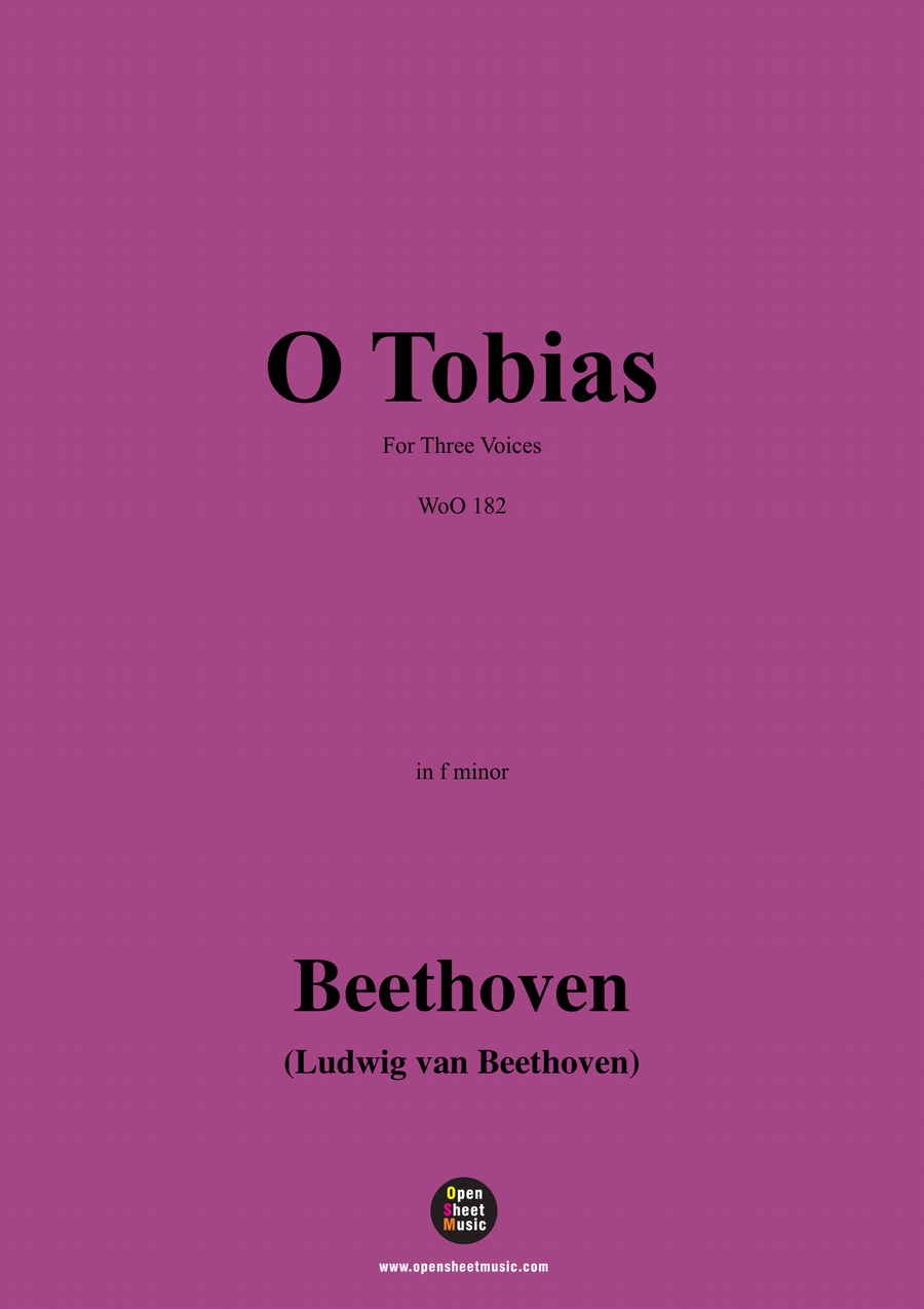 Beethoven-O Tobias,WoO 182,in f minor Piano, Vocal scores gallery preview page 1