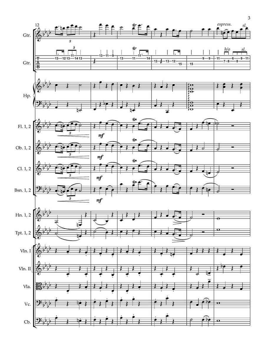 Nocturne in F Minor Nocturne in F Minor Chamber Music scores gallery preview page 3