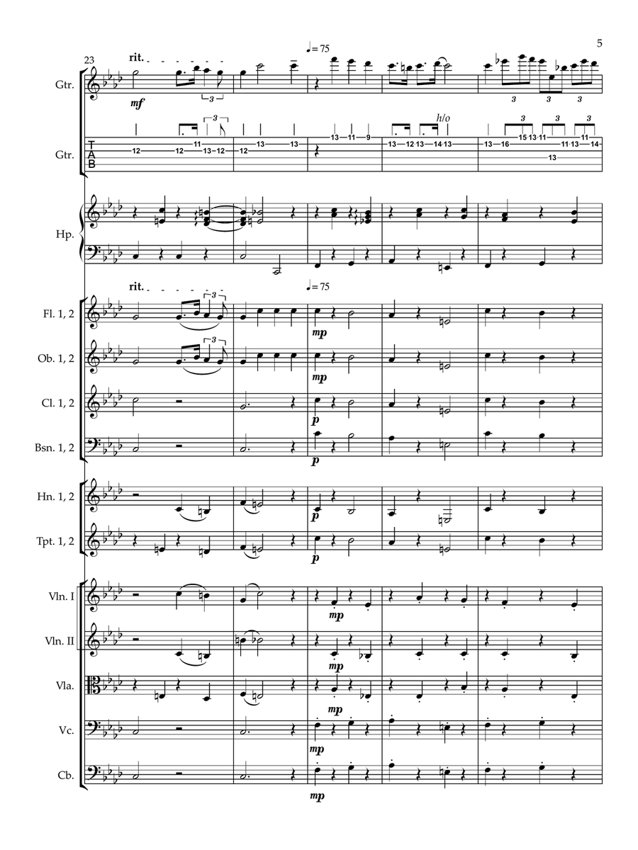 Nocturne in F Minor Nocturne in F Minor Chamber Music scores gallery preview page 5