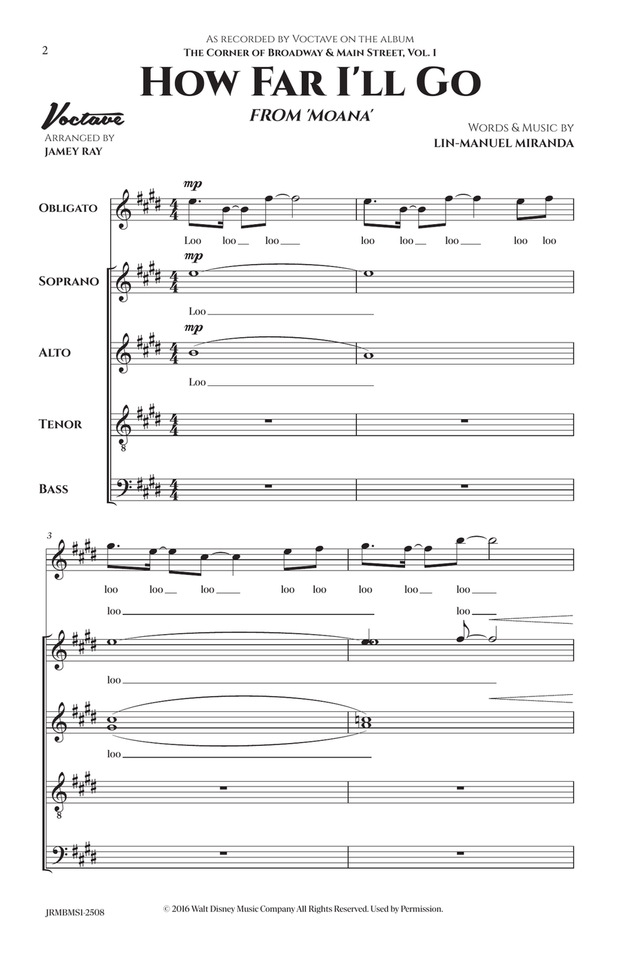 How Far I'll Go How Far I'll Go Divisi scores gallery preview page 2