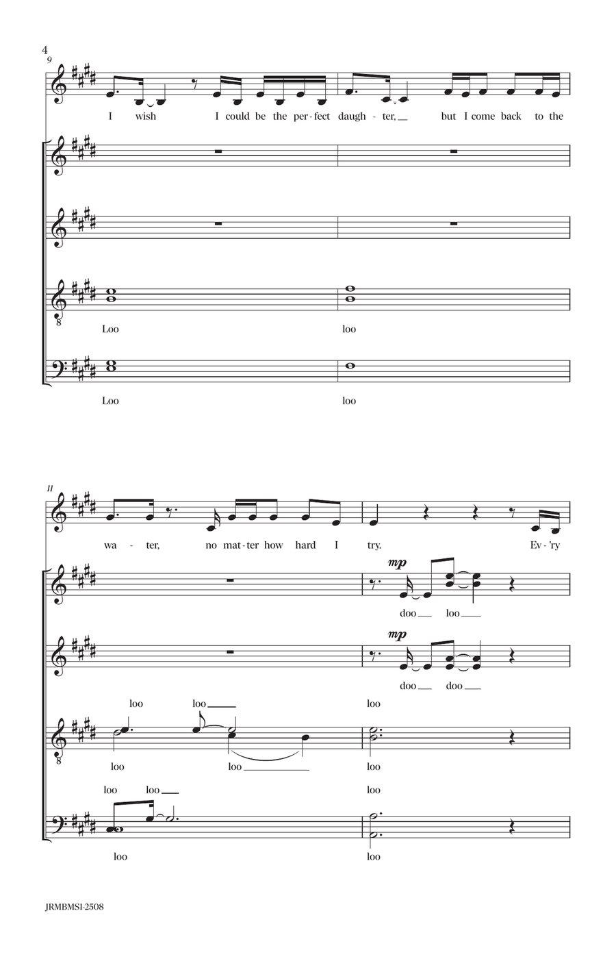 How Far I'll Go How Far I'll Go Divisi scores gallery preview page 4