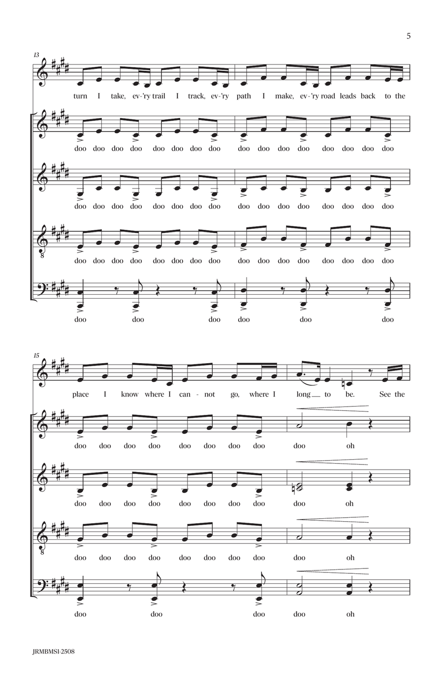 How Far I'll Go How Far I'll Go Divisi scores gallery preview page 5