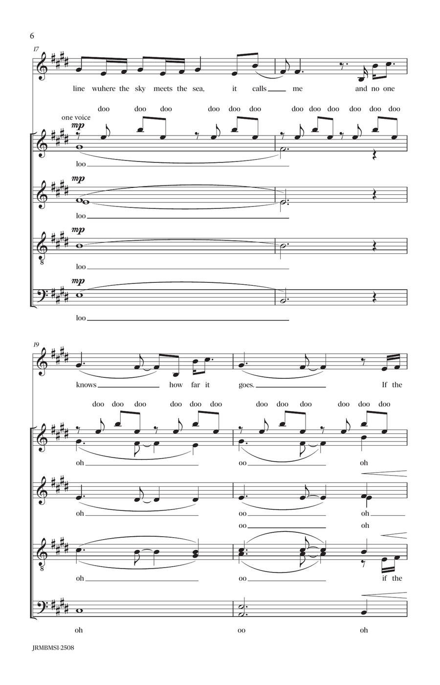 How Far I'll Go How Far I'll Go Divisi scores gallery preview page 6