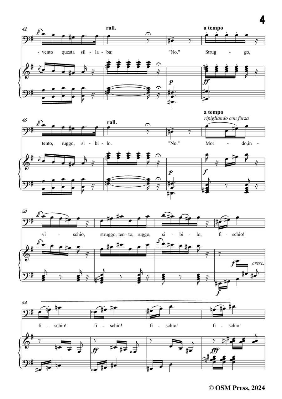 Boito-Son lo spirito che nega,in e minor Piano, Vocal scores gallery preview page 5