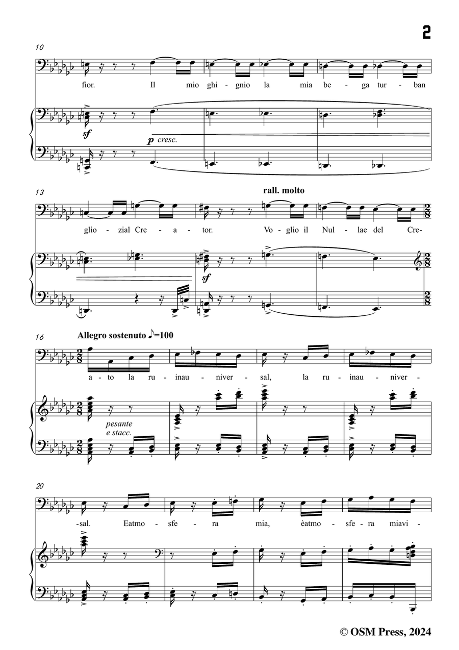 Boito-Son lo spirito che nega,in e flat minor Piano, Vocal scores gallery preview page 3