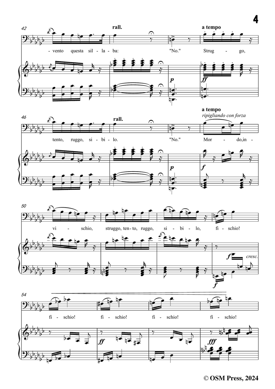 Boito-Son lo spirito che nega,in e flat minor Piano, Vocal scores gallery preview page 5