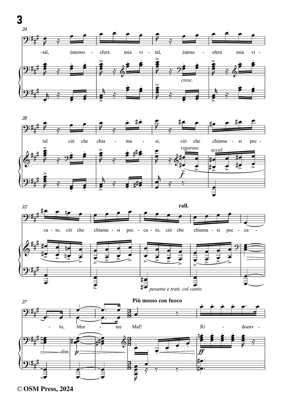 Boito-Son lo spirito che nega,in f sharp minor Piano, Vocal scores gallery preview page 4