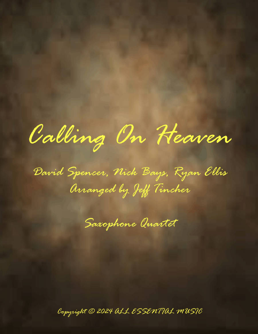 Calling On Heaven Saxophone Quartet scores gallery preview page 1