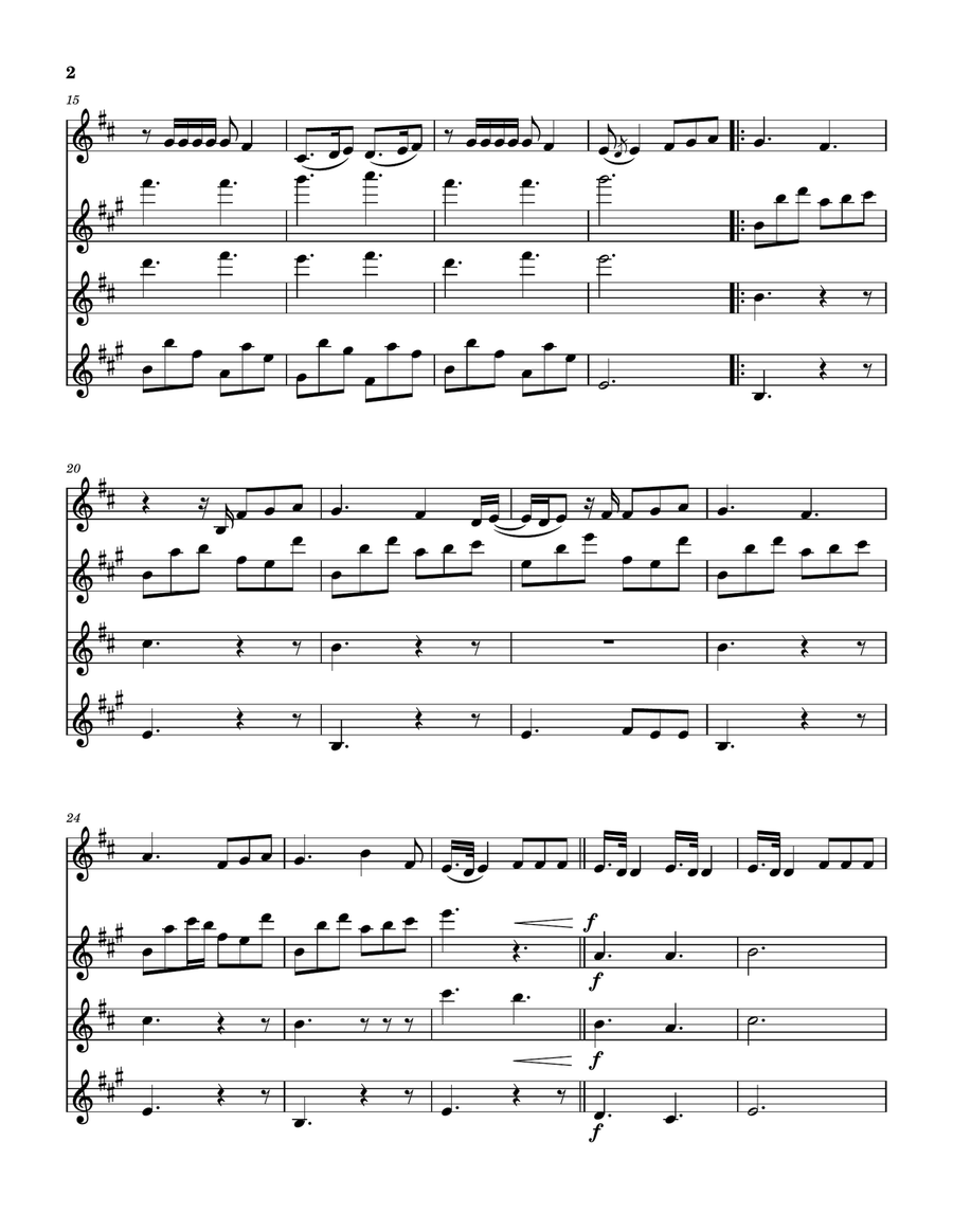 Calling On Heaven Saxophone Quartet scores gallery preview page 3