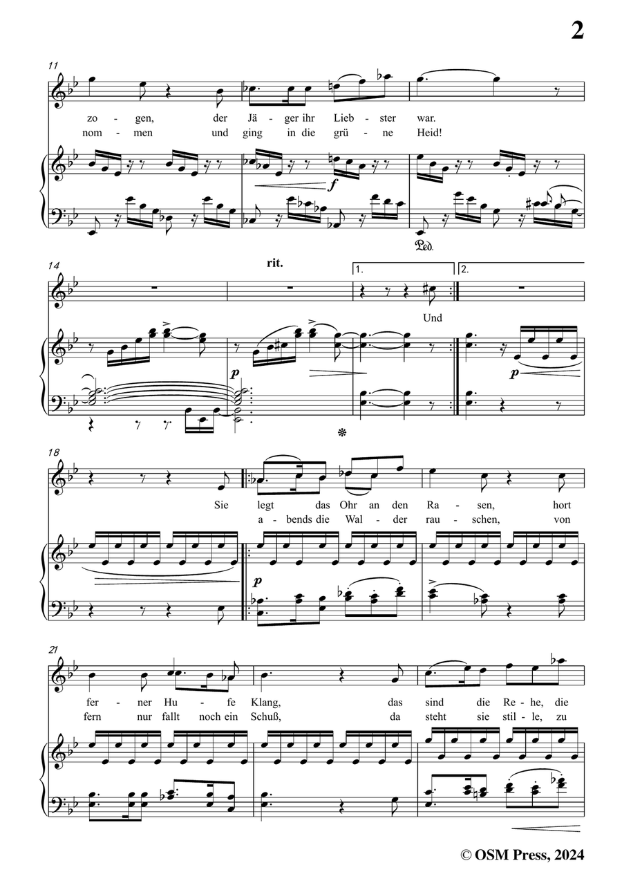 Brahms-Parole,Op.7 No.2,from 6 Songs,in g minor Piano, Vocal scores gallery preview page 3