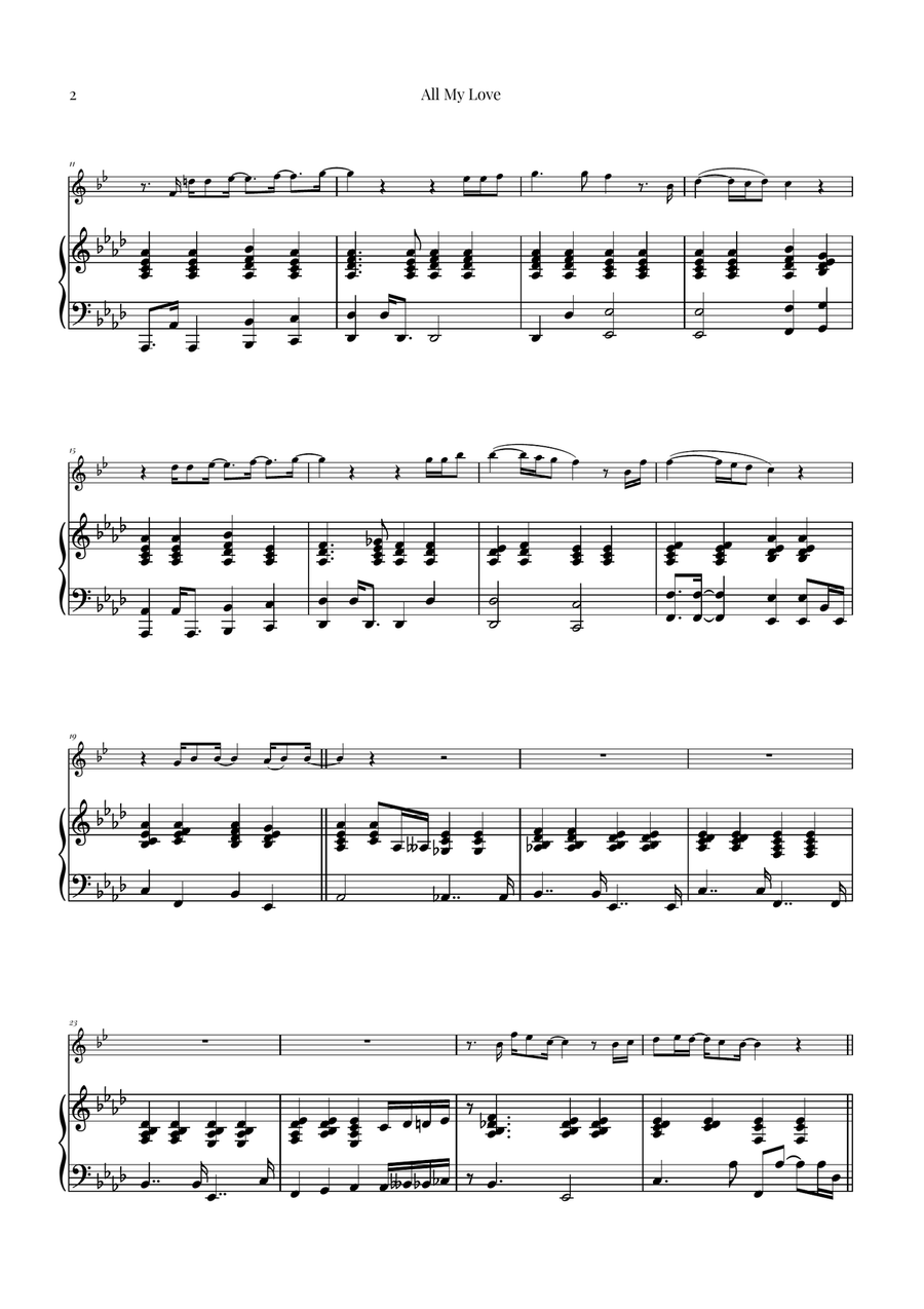All My Love Chamber Music scores gallery preview page 2