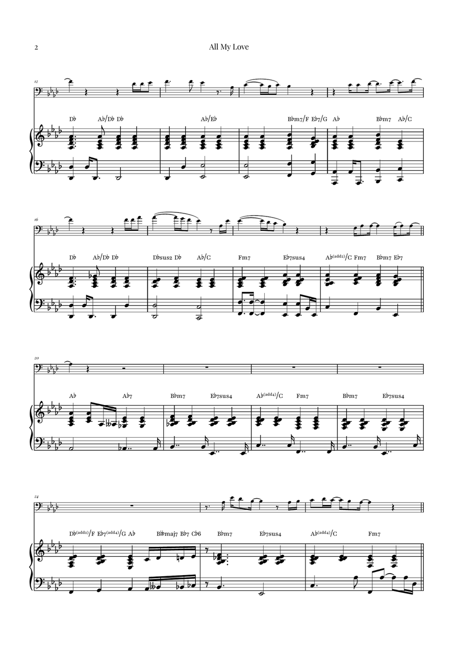 All My Love Chamber Music scores gallery preview page 2