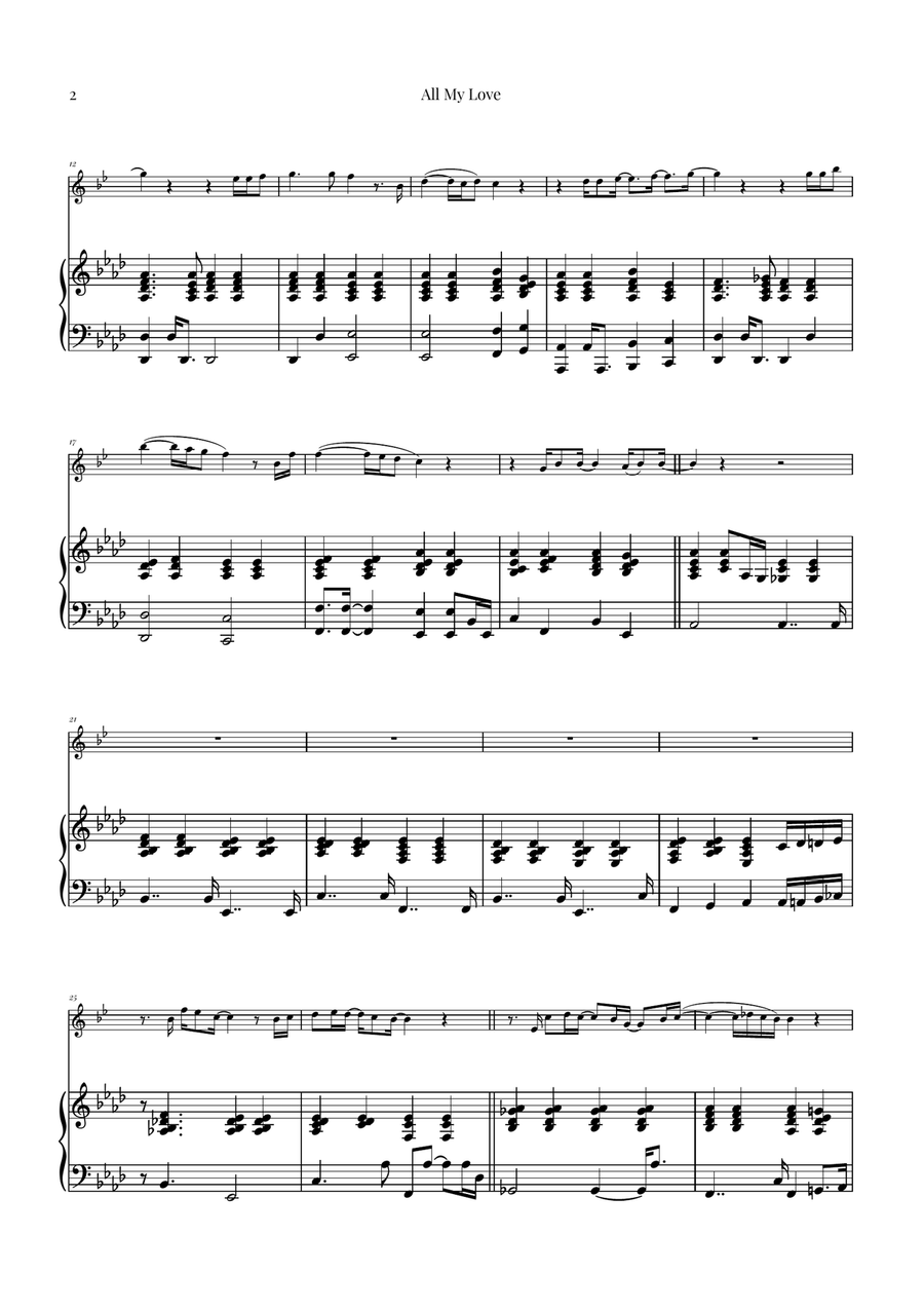 All My Love Chamber Music scores gallery preview page 2
