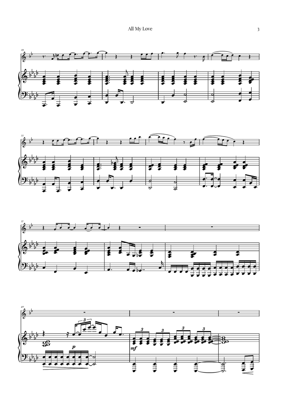 All My Love Chamber Music scores gallery preview page 3