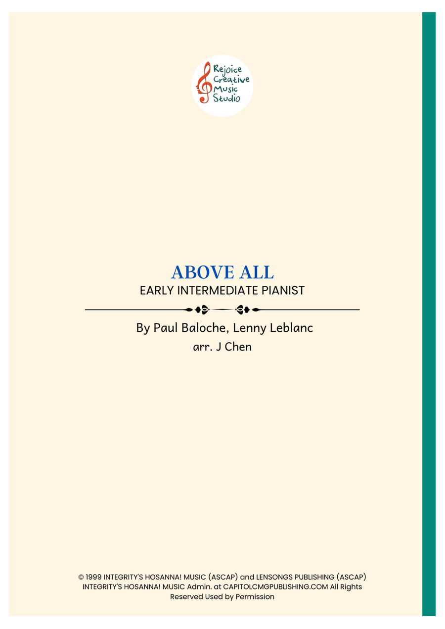 Above All Chamber Music scores gallery preview page 1