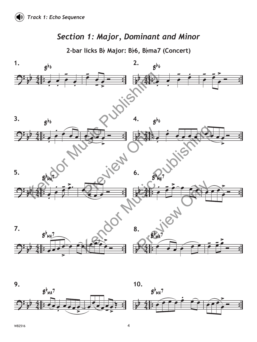 Lick Library - Trombone/Euphonium Jazz Ensemble scores gallery preview page 3